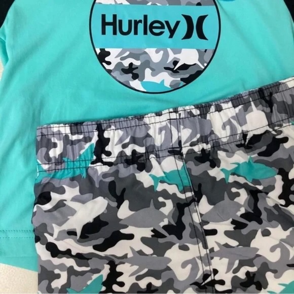 Hurley Camouflage cute shorts top set - Picture 2 of 6